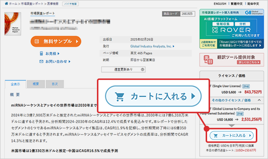 カートに入れるボタンの表示位置