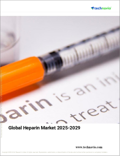 表紙:ヘパリンの世界市場、2025年~2029年
