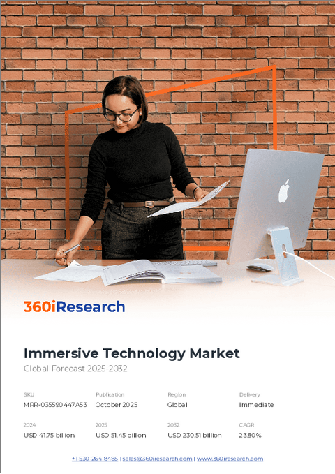 表紙:没入型テクノロジー市場:コンポーネント、テクノロジータイプ、アプリケーション、業界別-2025~2030年の世界予測