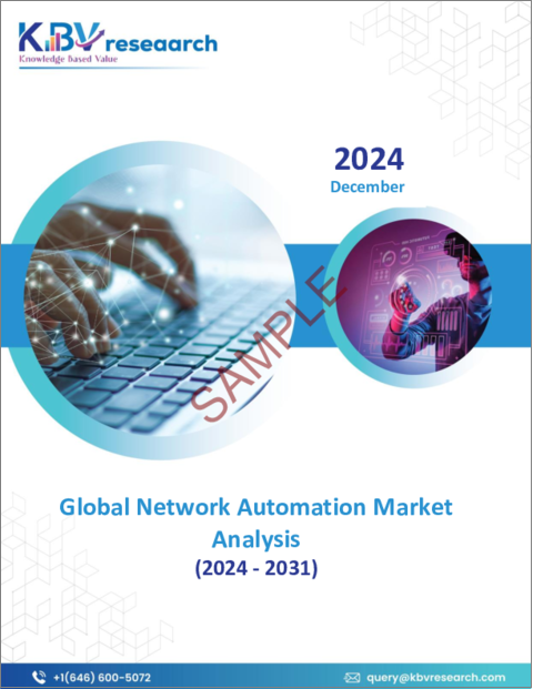 表紙:ネットワーク自動化の世界市場規模、シェア、動向分析:企業規模別、コンポーネント別、インフラストラクチャ別、展開別、業界別、地域別の展望と予測(2024年~2031年)
