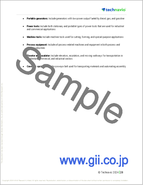 サンプル1:特殊用途機械の世界市場、2024~2028年