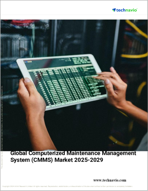 表紙:CMMS(設備保全管理システム)の世界市場、2025-2029年
