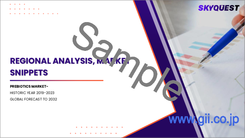 サンプル2:プレバイオティクス市場規模、シェア、成長分析:成分別、用途別、地域別 - 産業予測 2025~2032年