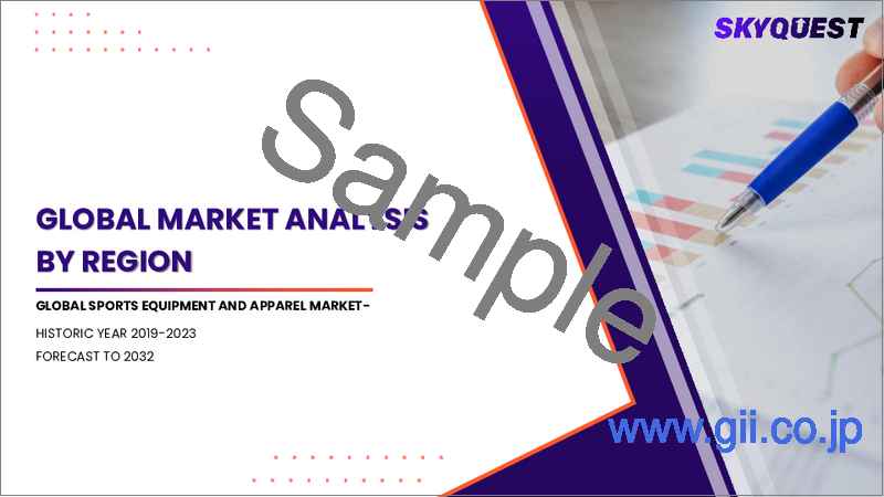 サンプル2:スポーツ用品・アパレル市場規模、シェア、成長分析:製品タイプ別、スポーツ種別、流通チャネル別、地域別-業界予測(2026-2033年)